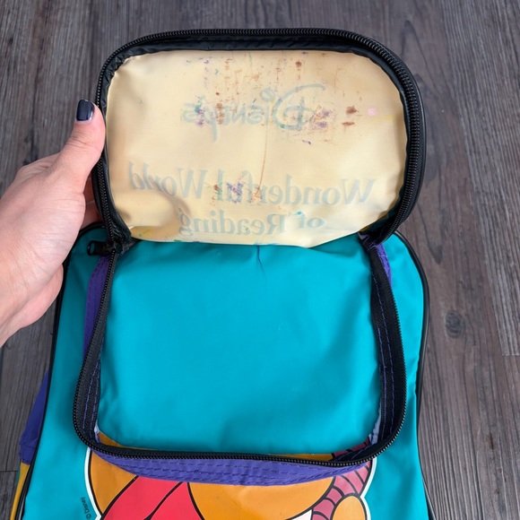 VINTAGE KIDS WINNIE THE POOH PIGLET BOOK BAG BACKPACK SMALL 12”X9” - Picture 7 of 9